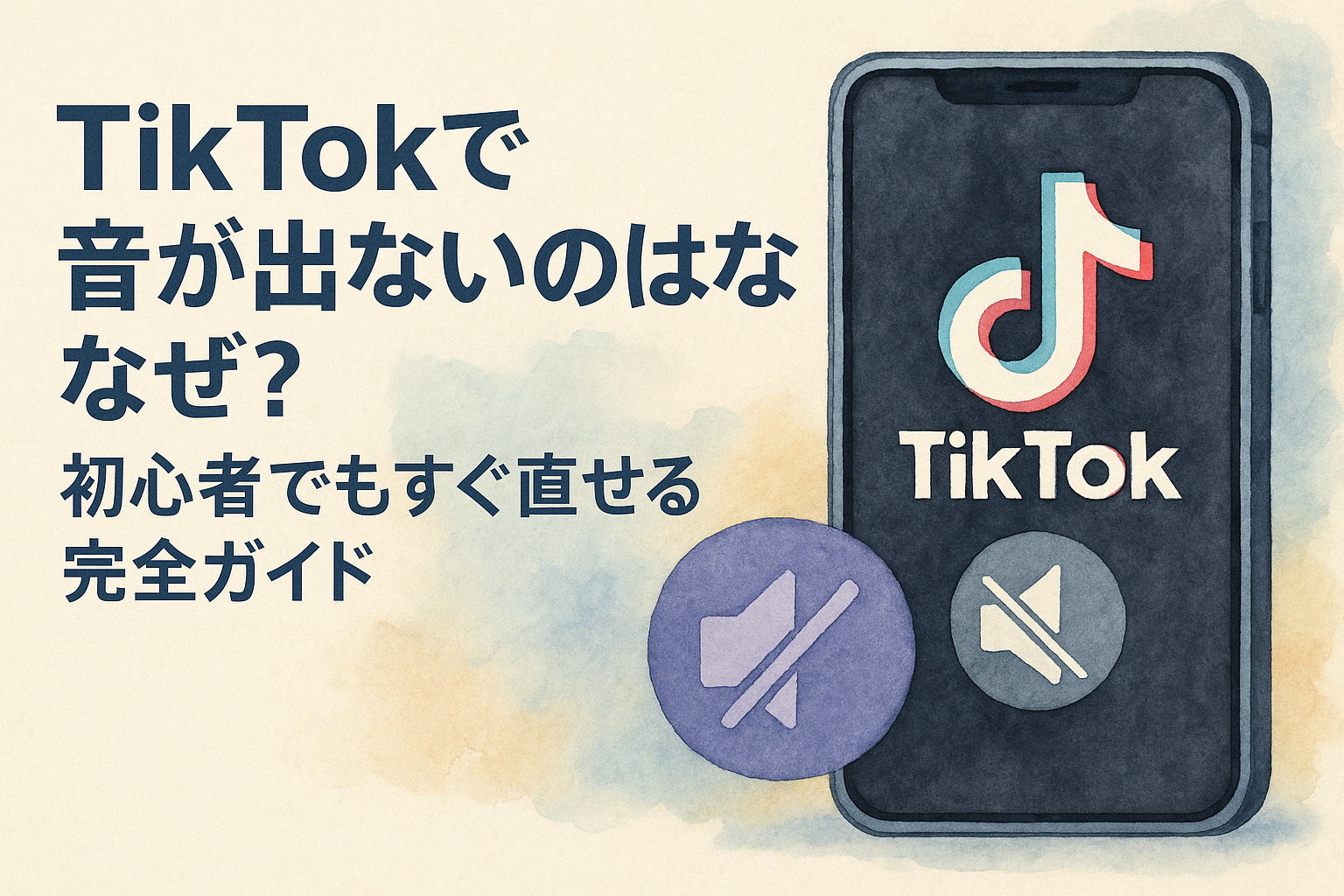 TikTokで音が出ないのはなぜ？初心者でもすぐ直せる完全ガイド