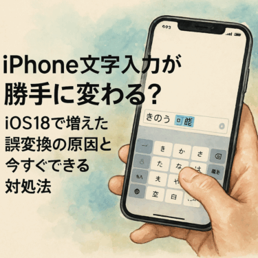 iPhone文字入力が勝手に変わる？iOS18で増えた誤変換の原因と今すぐできる対処法
